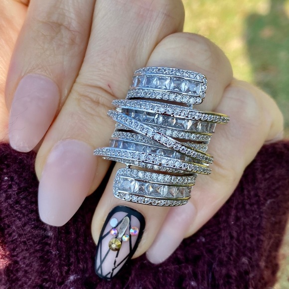 Jewelry - Luxury 925 Sterling Silver Shinning Princess Ring